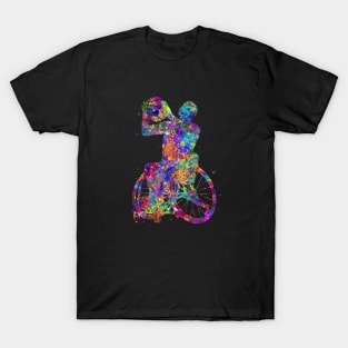 Wheelchair basketball watercolor T-Shirt